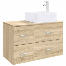 Badkamermeubelset 2 pcs Sonoma Eiken Bewerkt hout