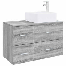 Badkamermeubelset 2 pcs Grijs Sonoma Bewerkt hout