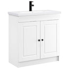 Badkamermeubelset 56x37.5x81 cm wit bewerkt hout