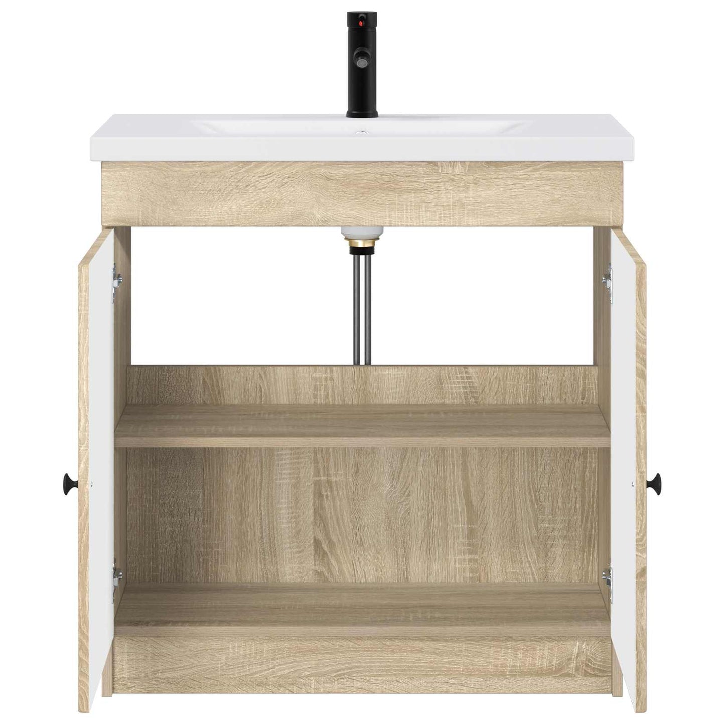 Badkamermeubelset Sonoma Eiken 56 x 37,5 x 81 cm Bewerkt hout