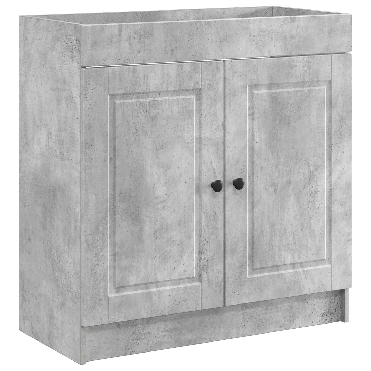 Badkamermeubelset Betongrijs 56 x 37,5 x 81 cm Bewerkt hout