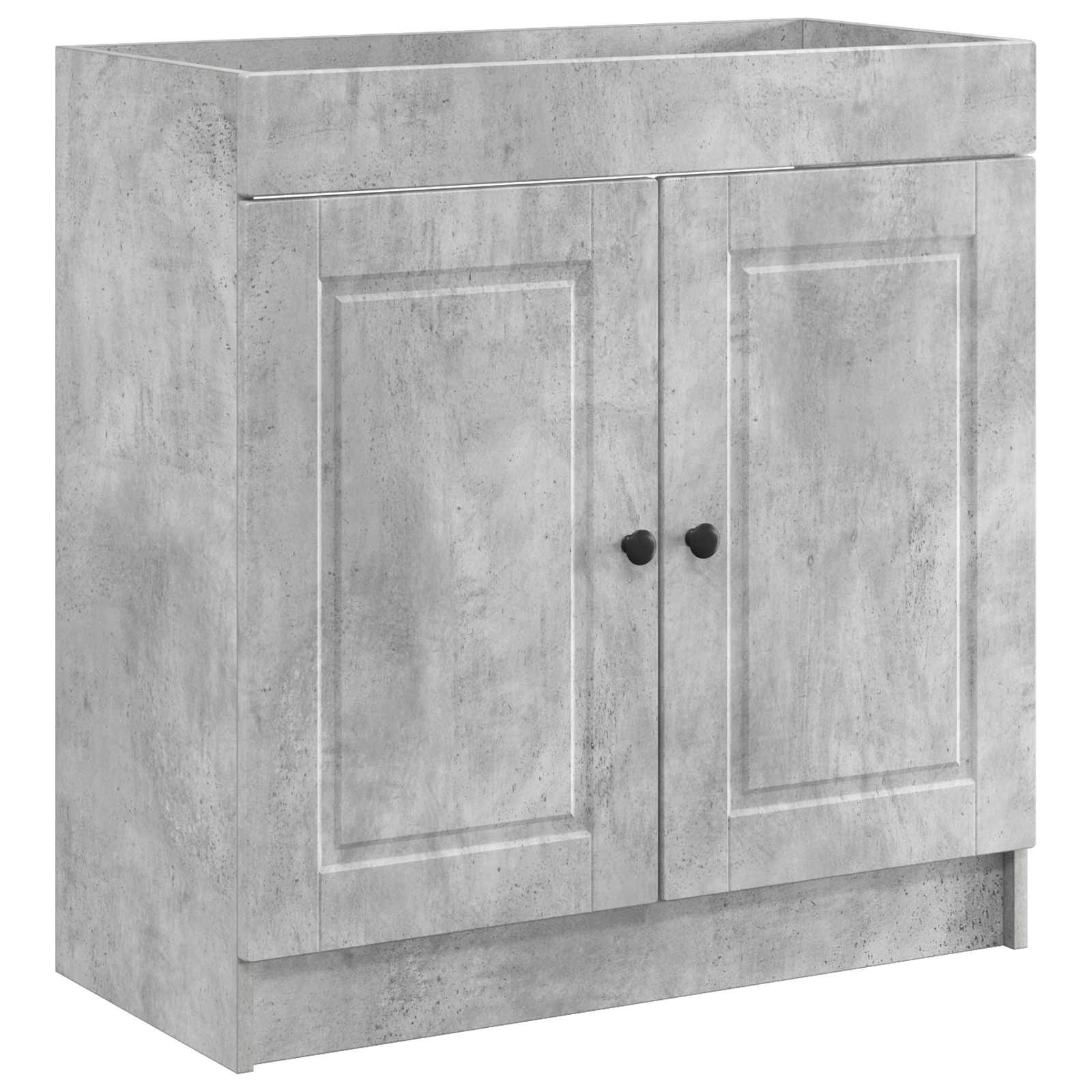 Badkamermeubelset Betongrijs 56 x 37,5 x 81 cm Bewerkt hout