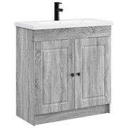 Badkamermeubelset Grijs Sonoma 56x37,5x81 cm