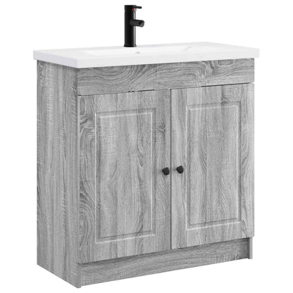 Badkamermeubelset Grijs Sonoma 56 x 37,5 x 81 cm Bewerkt hout