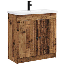 Badkamermeubelset Oud hout 56 x 37,5 x 81 cm Bewerkt hout