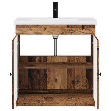 Badkamermeubelset Oud hout 56 x 37,5 x 81 cm Bewerkt hout