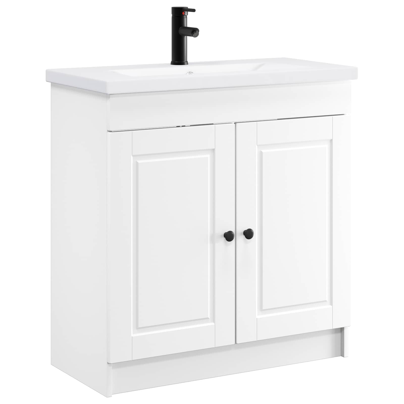 Badkamermeubelset Wit 78,5 x 37,5 x 81 cm Bewerkt hout