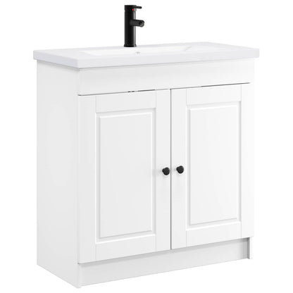 Badkamermeubelset Wit 78,5 x 37,5 x 81 cm Bewerkt hout