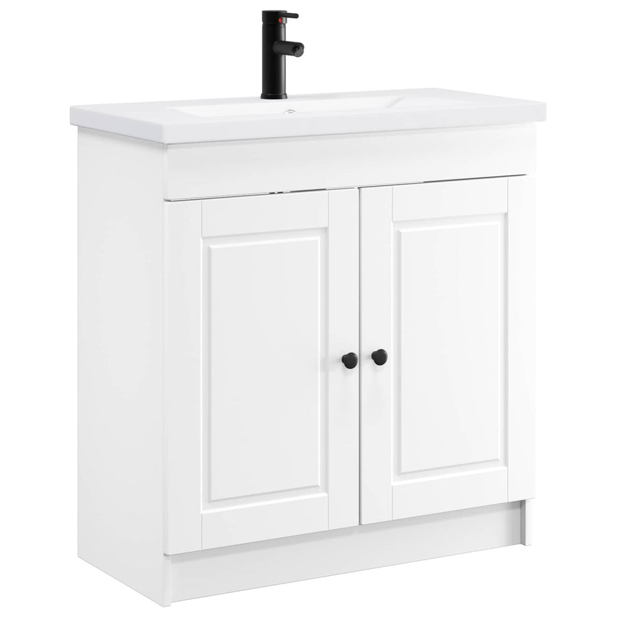 Badkamermeubelset Wit 78,5 x 37,5 x 81 cm Bewerkt hout