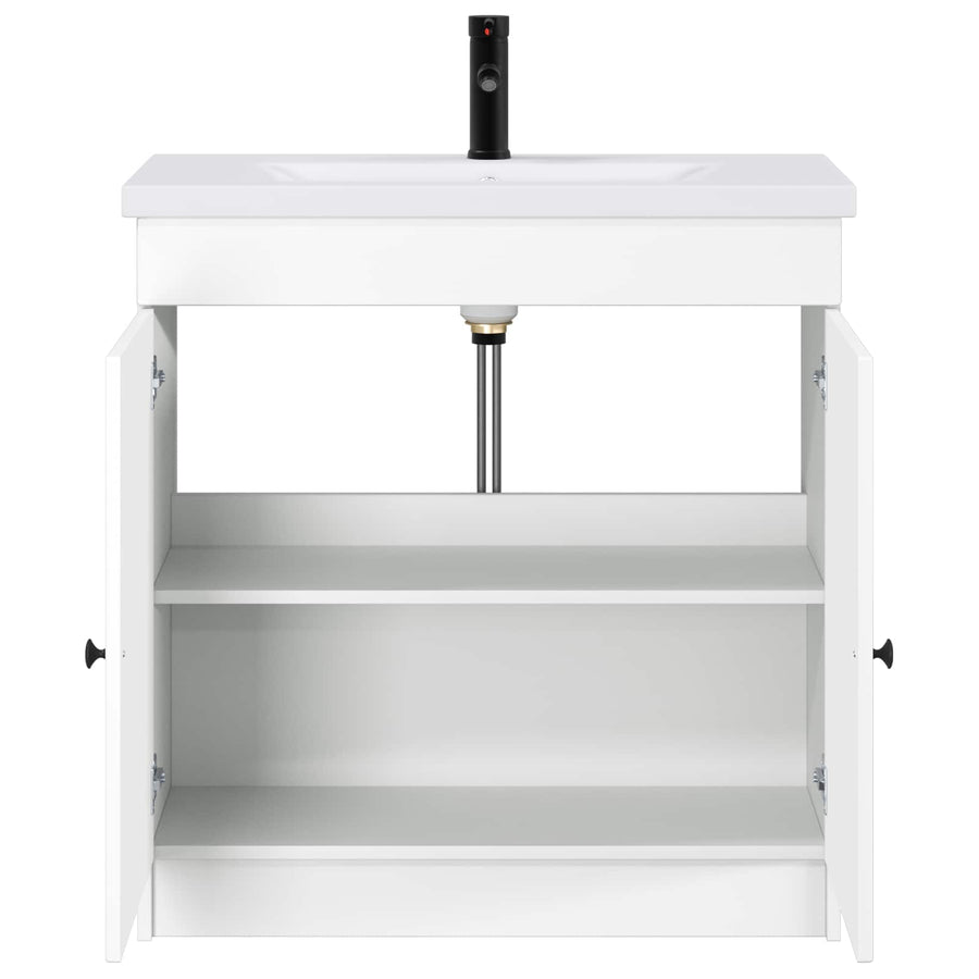 Badkamermeubelset Wit 78,5 x 37,5 x 81 cm Bewerkt hout