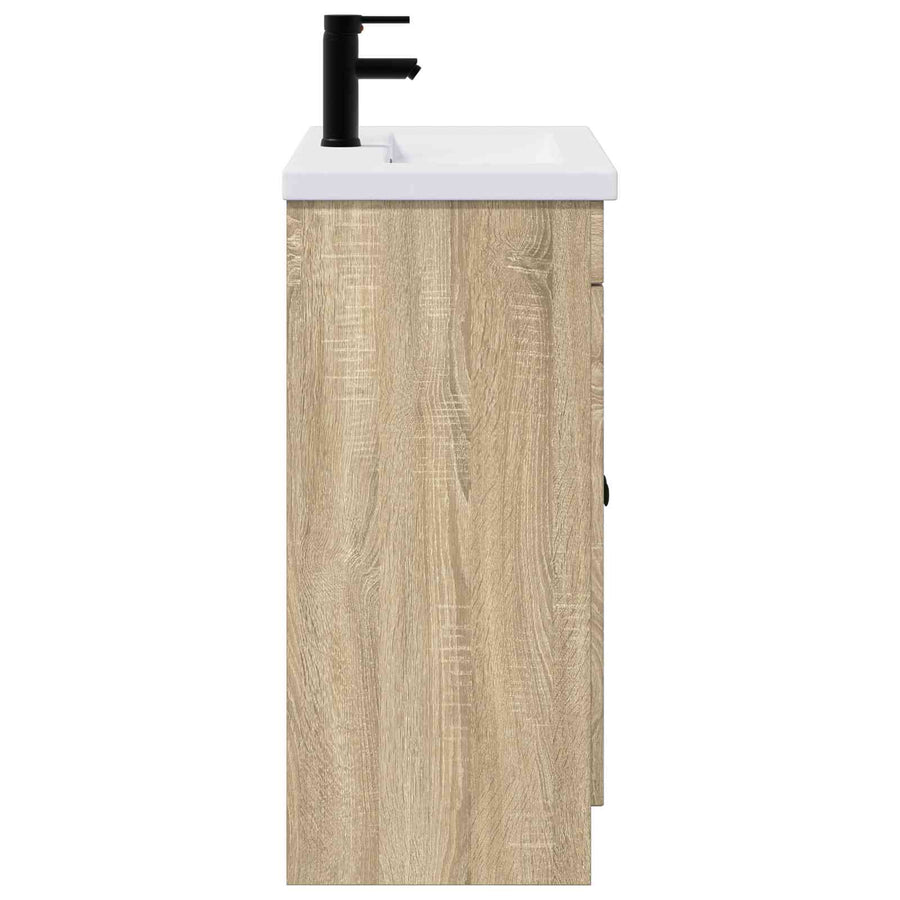 Badkamermeubelset Sonoma Eiken 78,5 x 37,5 x 81 cm Bewerkt hout