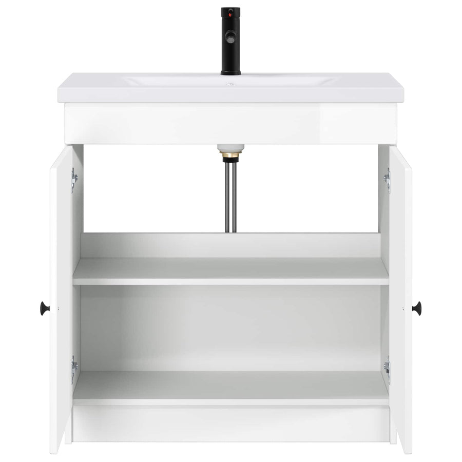 Badkamermeubelset Hoogglans Wit 78,5 x 37,5 x 81 cm