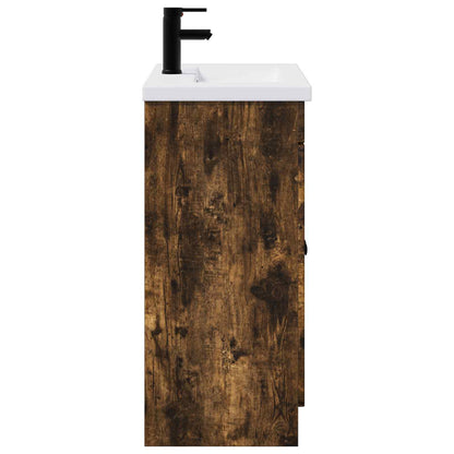 Badkamermeubelset Gerookt eiken 78,5 x 37,5 x 81 cm