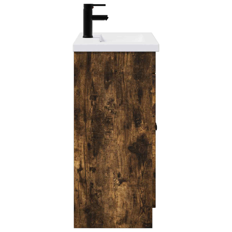 Badkamermeubelset Gerookt eiken 78,5 x 37,5 x 81 cm
