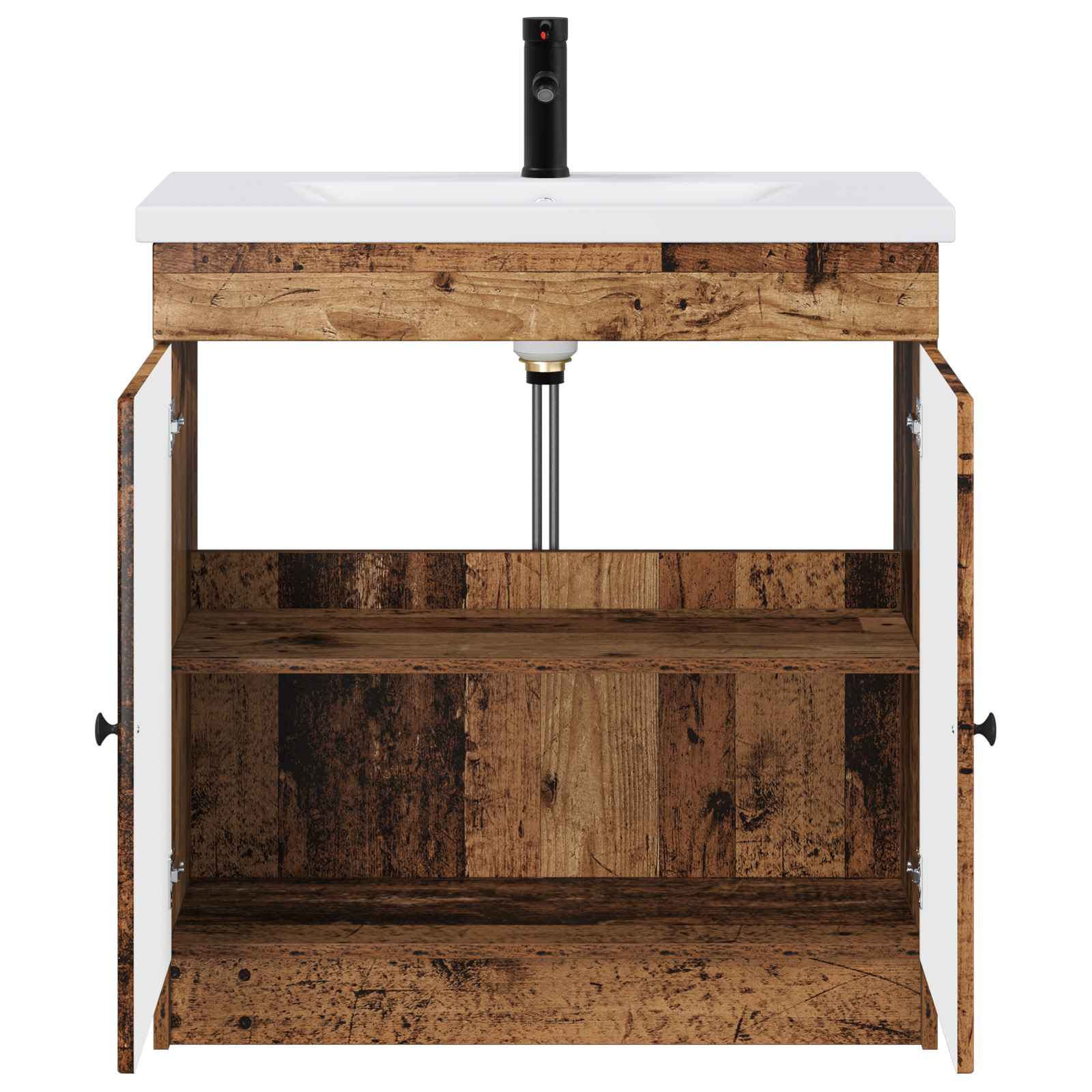 Badkamermeubelset Oud hout 78,5 x 37,5 x 81 cm Bewerkt hout