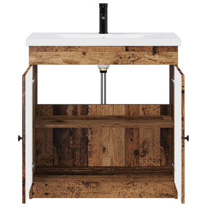 Badkamermeubelset Oud hout 78,5 x 37,5 x 81 cm Bewerkt hout