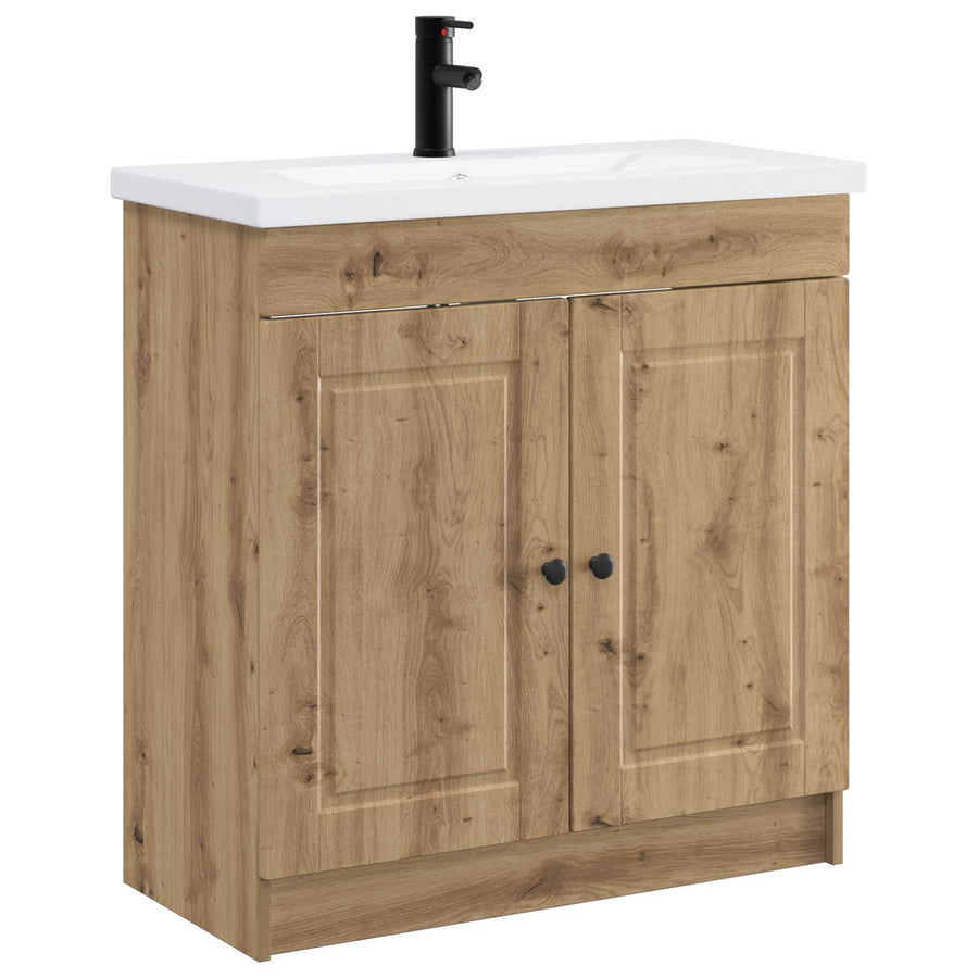Badkamermeubelset Artisanaal eiken 78,5 x 37,5 x 81 cm