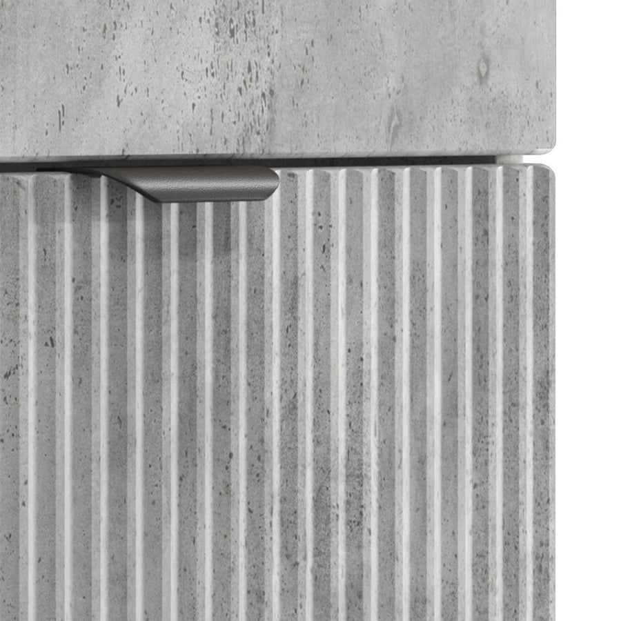 Badkamermeubelset Betongrijs 56 x 37,5 x 81 cm Bewerkt hout