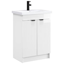 Badkamermeubelset Hoogglans Wit 56 x 37,5 x 81 cm Bewerkt hout