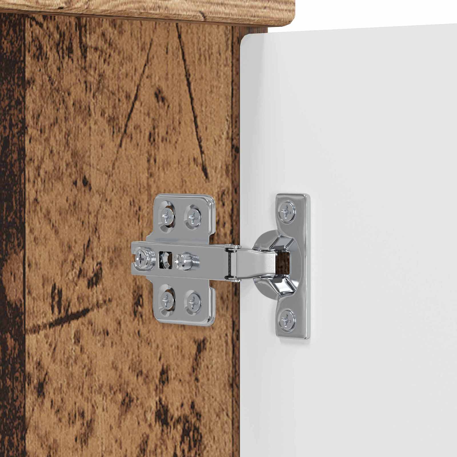 Badkamermeubelset Oud hout 56 x 37,5 x 81 cm Bewerkt hout