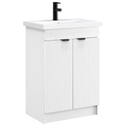 Badkamermeubelset wit 78,5x37,5x81 cm bewerkt hout