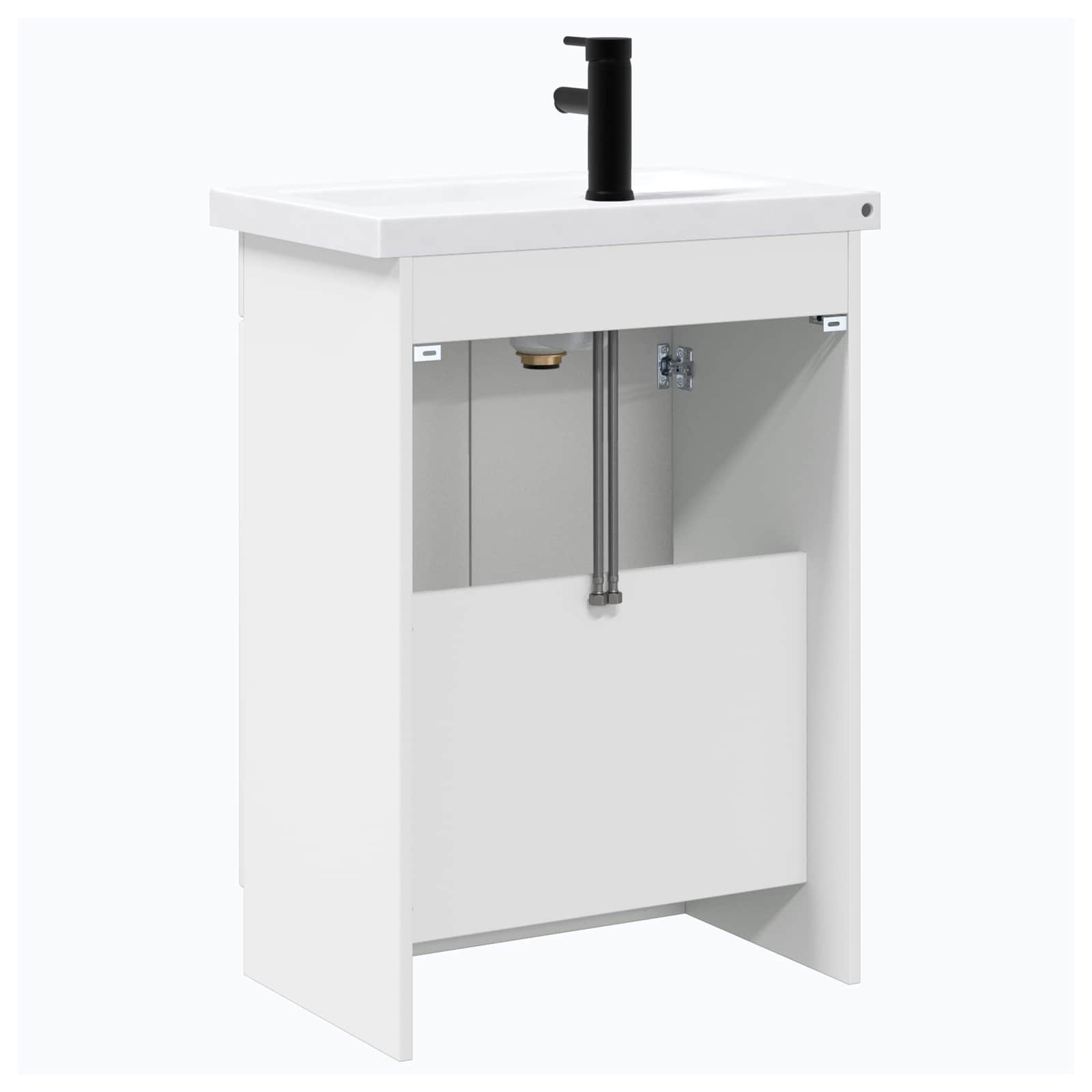Badkamermeubelset Wit 78,5 x 37,5 x 81 cm Bewerkt hout