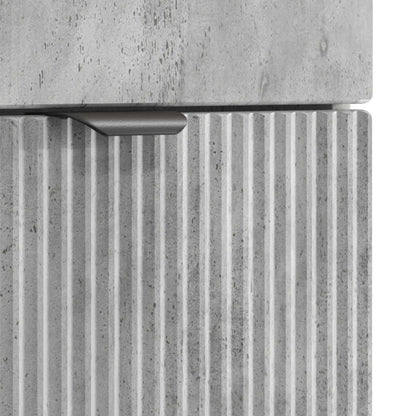 Badkamermeubelset Betongrijs 78,5 x 37,5 x 81 cm Bewerkt hout