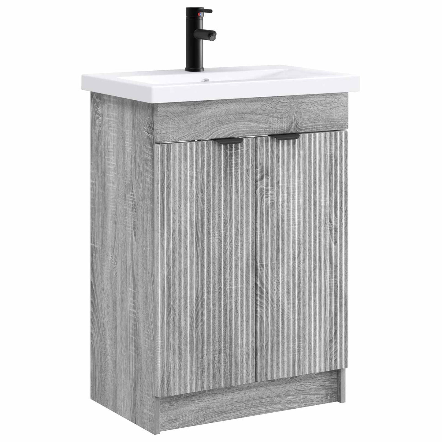 Badkamermeubelset Grijs Sonoma 78,5 x 37,5 x 81 cm Bewerkt hout