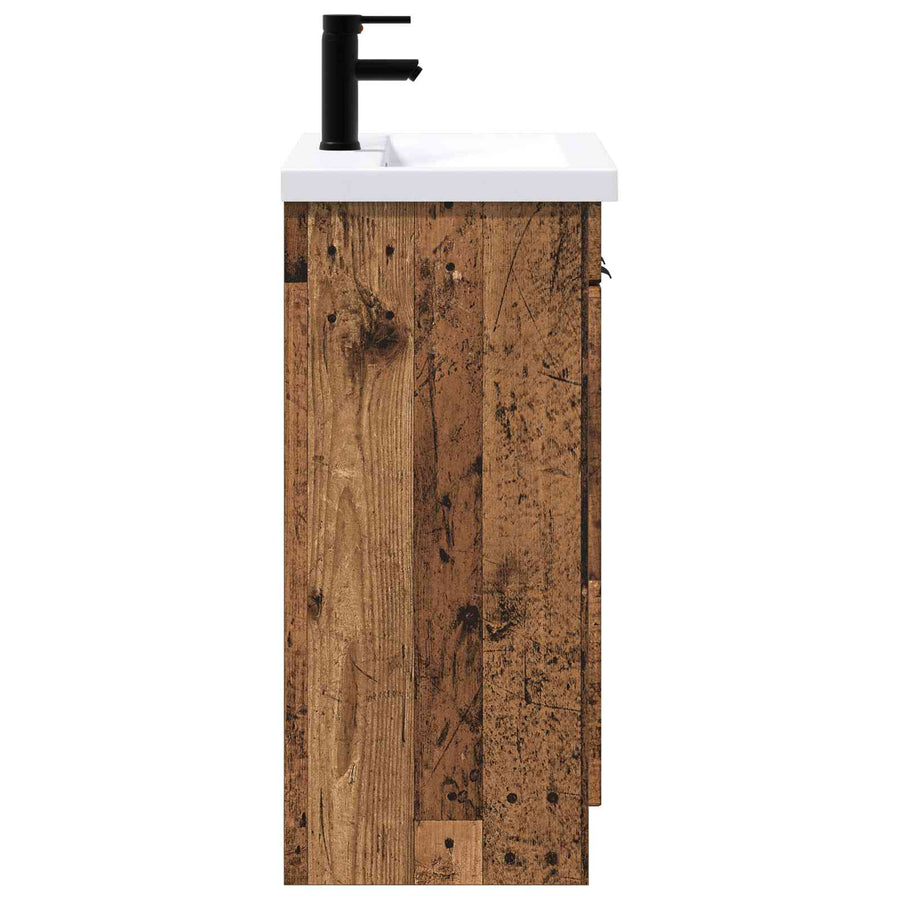 Badkamermeubelset Oud hout 78,5 x 37,5 x 81 cm Bewerkt hout