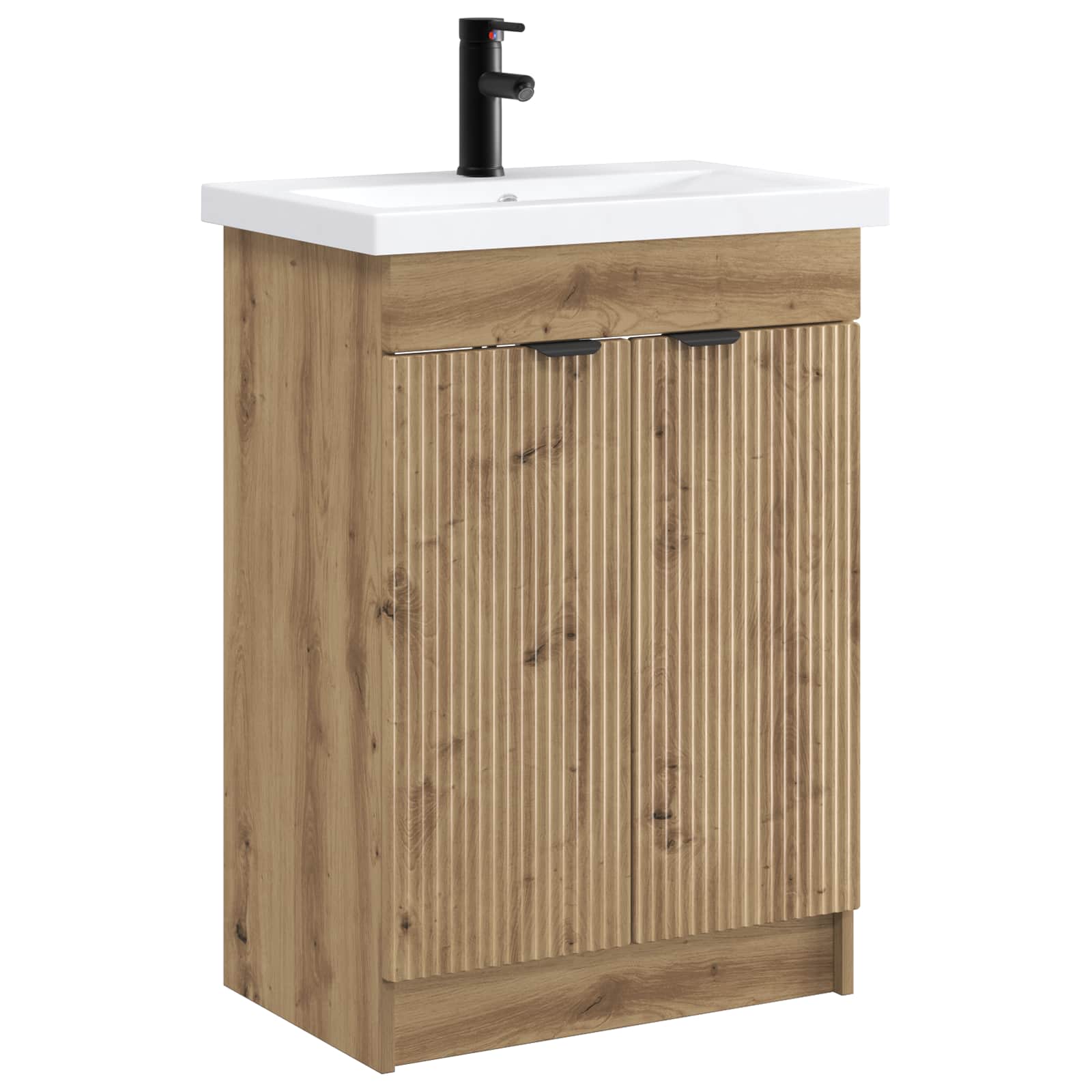 Badkamermeubelset Artisanaal eiken 78,5 x 37,5 x 81 cm