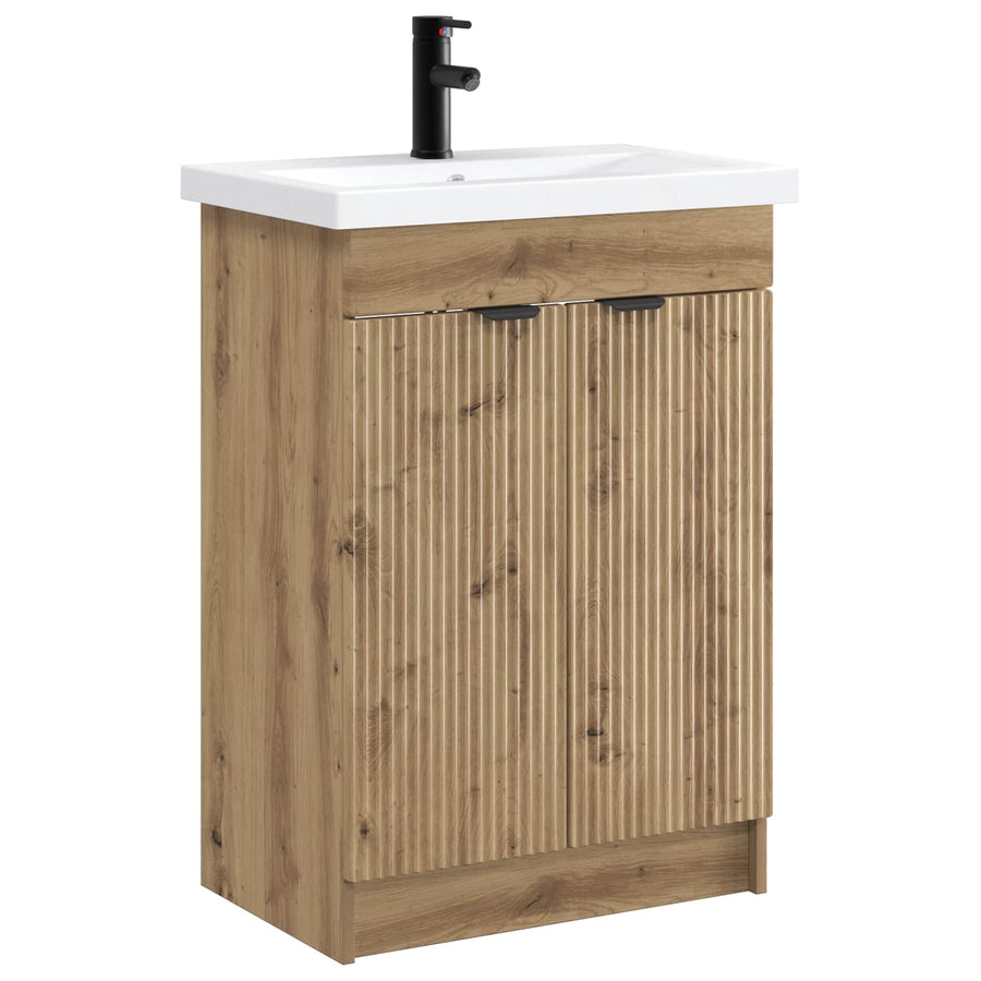 Badkamermeubelset Artisanaal eiken 78,5 x 37,5 x 81 cm