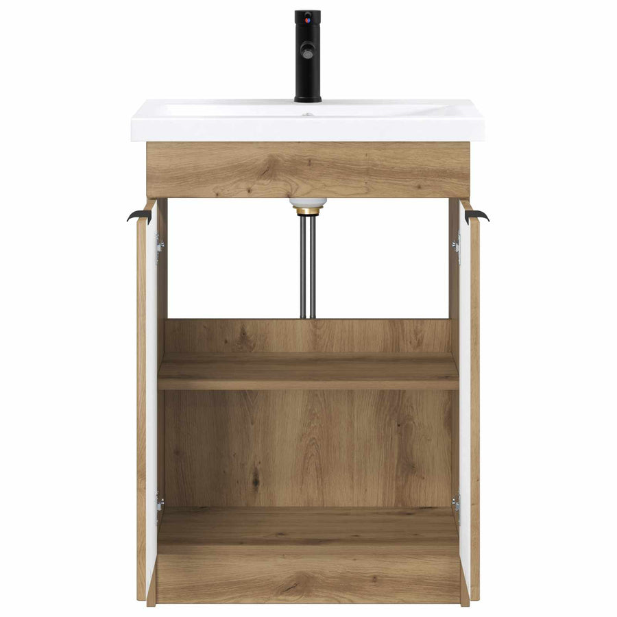 Badkamermeubelset Artisanaal eiken 78,5 x 37,5 x 81 cm