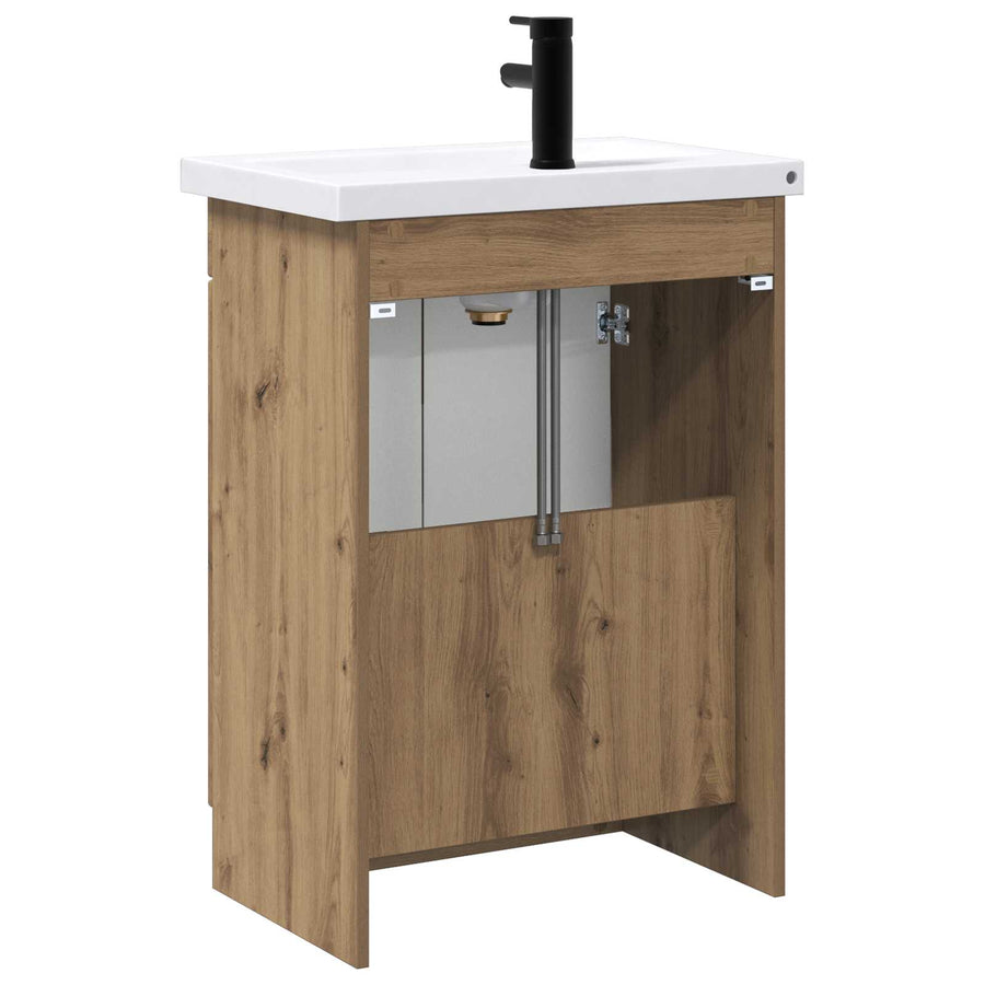 Badkamermeubelset Artisanaal eiken 78,5 x 37,5 x 81 cm