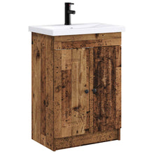 Badkamermeubelset Oud hout 56 x 37,5 x 81 cm Bewerkt hout