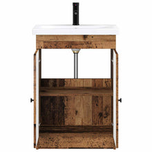 Badkamermeubelset Oud hout 56 x 37,5 x 81 cm Bewerkt hout