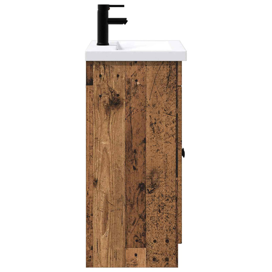 Badkamermeubelset Oud hout 56 x 37,5 x 81 cm Bewerkt hout