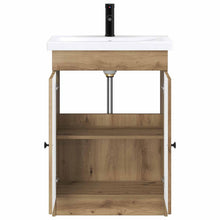 Badkamermeubelset Artisanaal eiken 56 x 37,5 x 81 cm