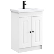 Badkamermeubelset wit 78,5x37,5x81 cm bewerkt hout