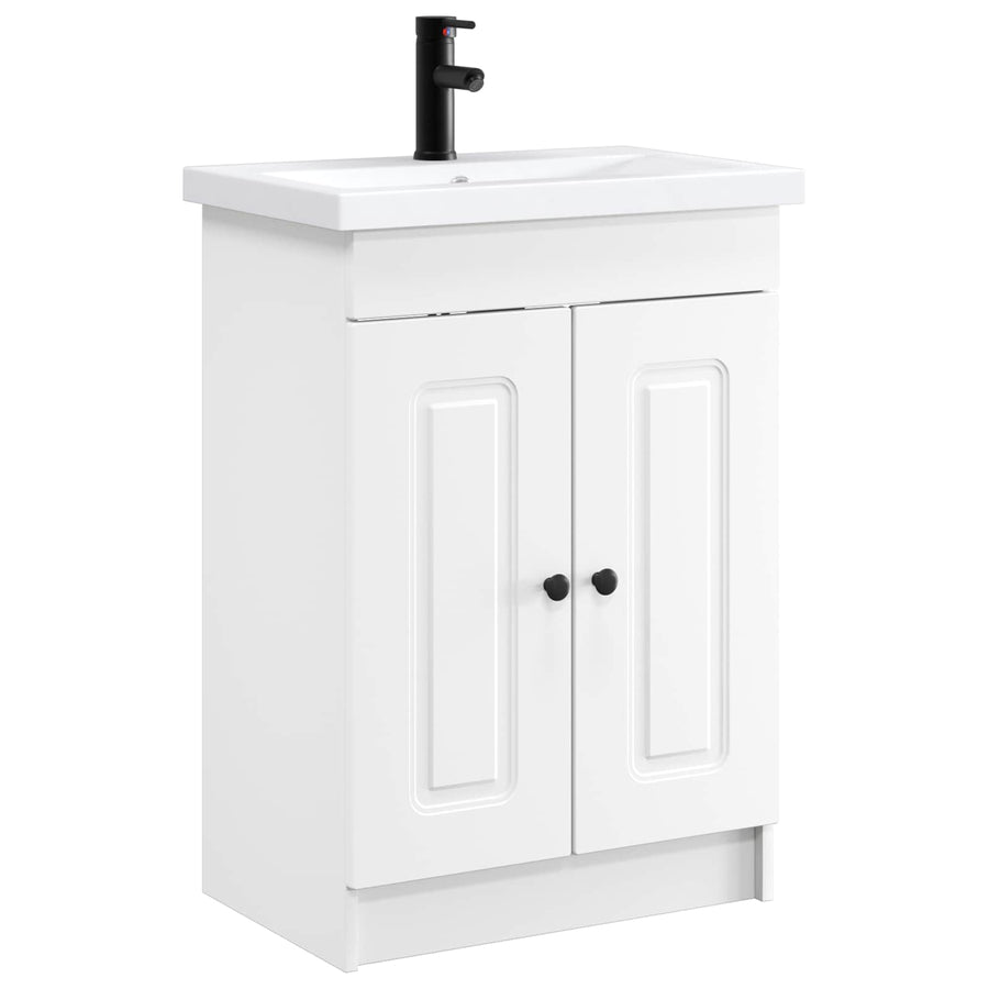 Badkamermeubelset Wit 78,5 x 37,5 x 81 cm Bewerkt hout