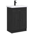 Badkamermeubelset zwart 78,5x37,5x81 cm bewerkt hout