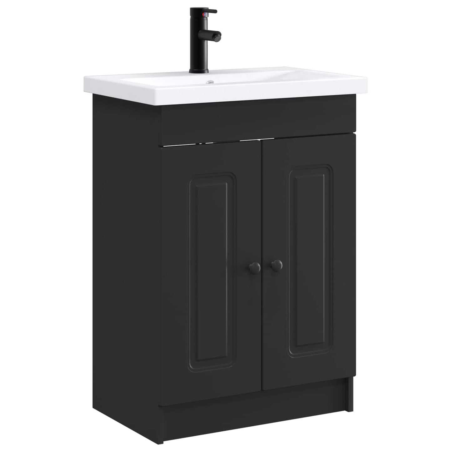 Badkamermeubelset Zwart 78,5 x 37,5 x 81 cm Bewerkt hout