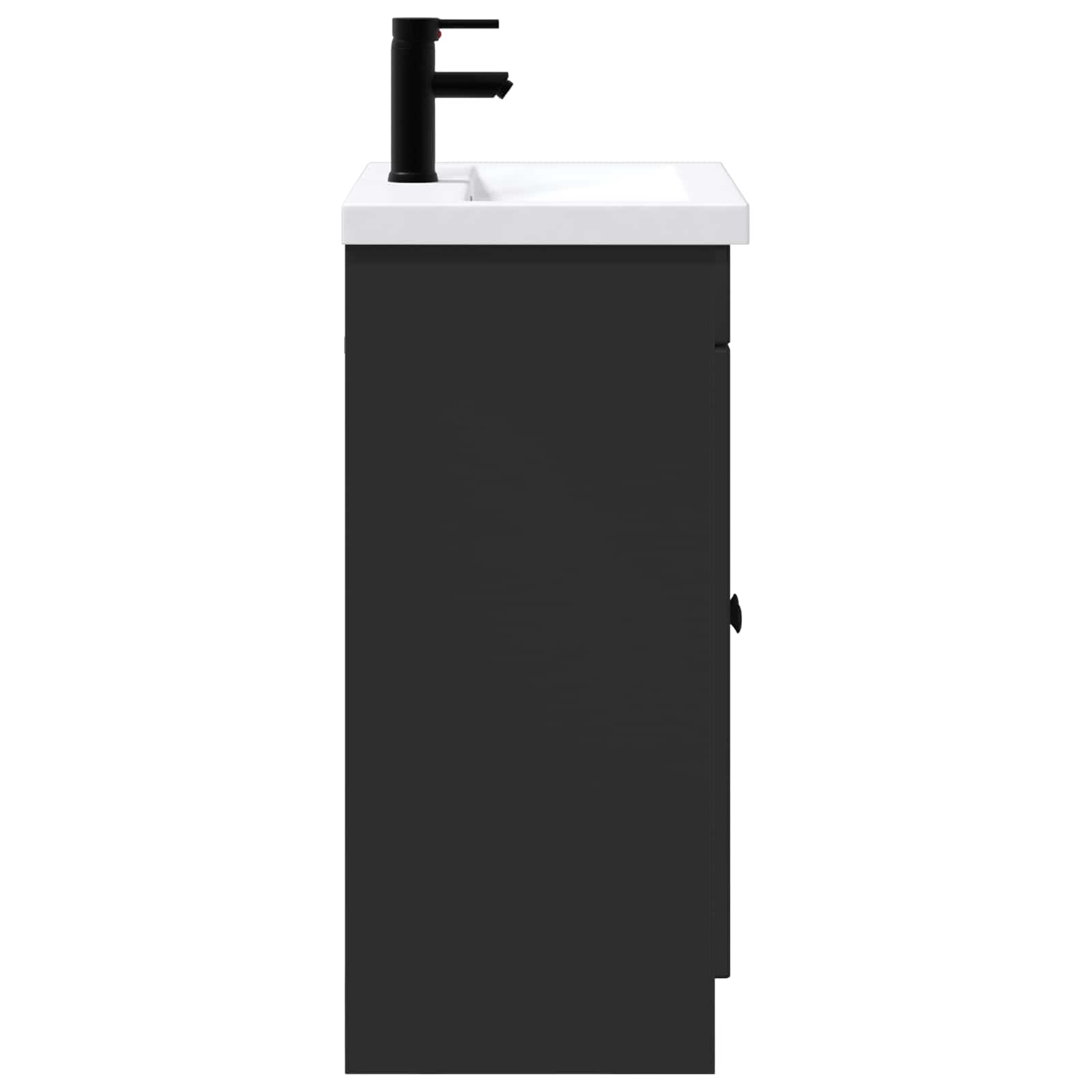Badkamermeubelset Zwart 78,5 x 37,5 x 81 cm Bewerkt hout