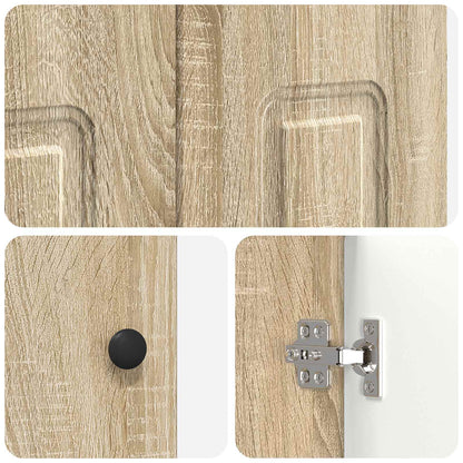 Badkamermeubelset Sonoma Eiken 78,5 x 37,5 x 81 cm Bewerkt hout