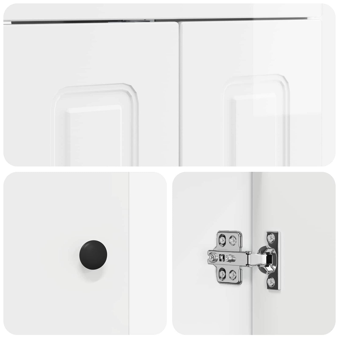Badkamermeubelset Hoogglans Wit 78,5 x 37,5 x 81 cm