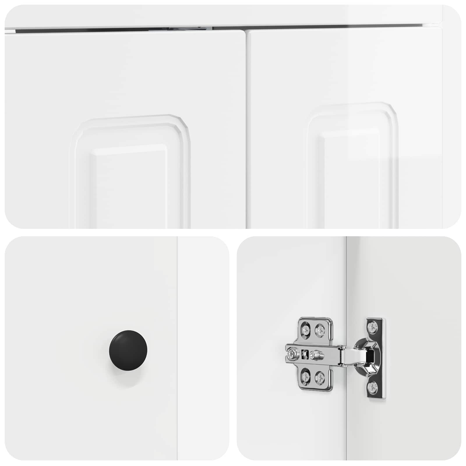 Badkamermeubelset Hoogglans Wit 78,5 x 37,5 x 81 cm