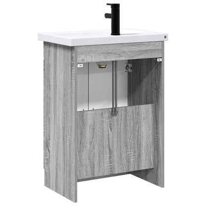 Badkamermeubelset Grijs Sonoma 78,5 x 37,5 x 81 cm Bewerkt hout