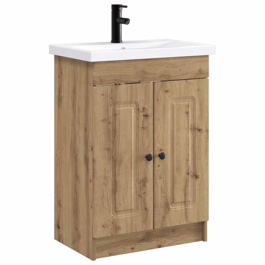 Badkamermeubelset Artisanaal eiken 78,5 x 37,5 x 81 cm