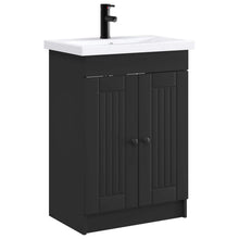 Badkamermeubelset Zwart 56 x 37,5 x 81 cm Bewerkt hout