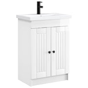 Badkamermeubelset 56x37,5x81 cm hoogglans wit