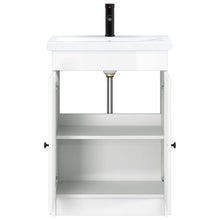 Badkamermeubelset Hoogglans Wit 56 x 37,5 x 81 cm Bewerkt hout